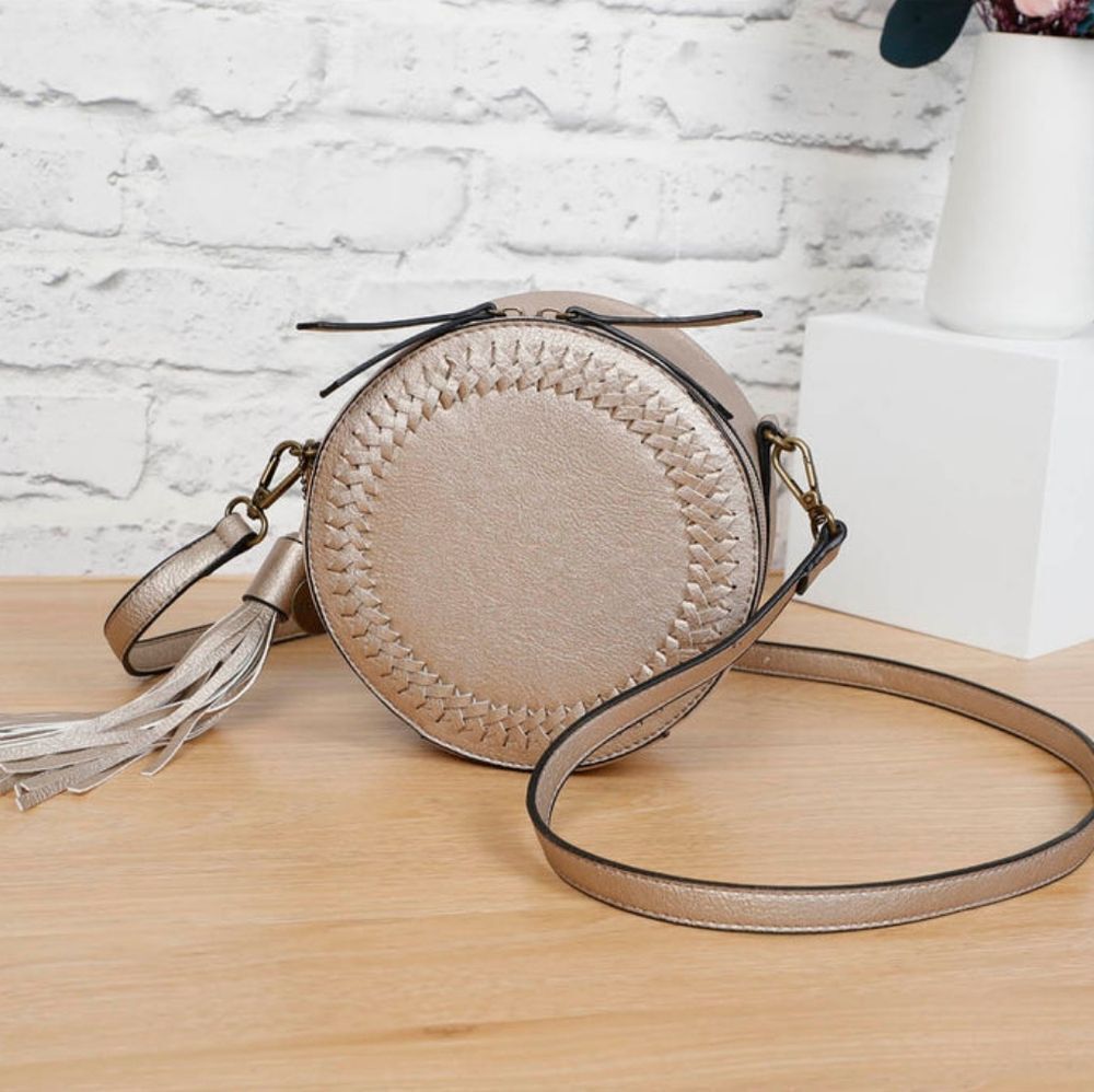 🔸️NWT Ampere Copper Suzie Round Crossbody Purse